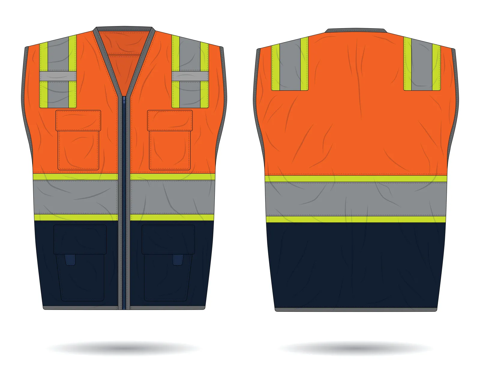 Illustration d’un gilet rafraichissant, utilisé comme équipement de protection individuelle en environnement professionnel.